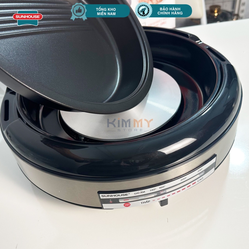 Nồi lẩu nướng đa năng 4L - Lòng nồi INOX - Sunhouse SHD4526